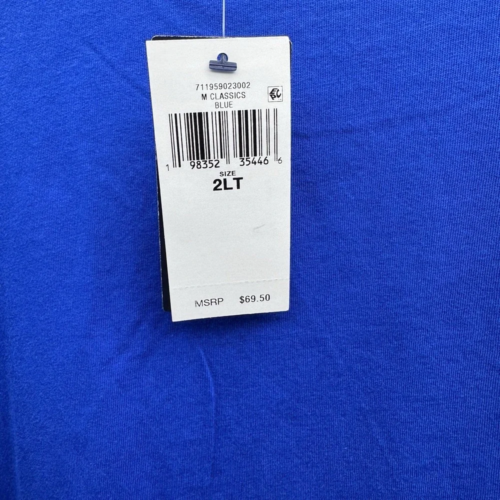 Polo Ralph Lauren M Classic Blue Mens 2XLT Pullover Shirt Big And Tall Short Sle